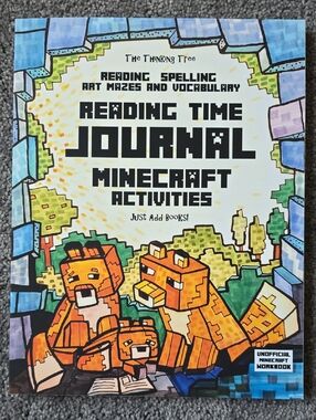 Reading Time Journal: Minecraft Activities Dyslexia ADHD Autism Homeschool